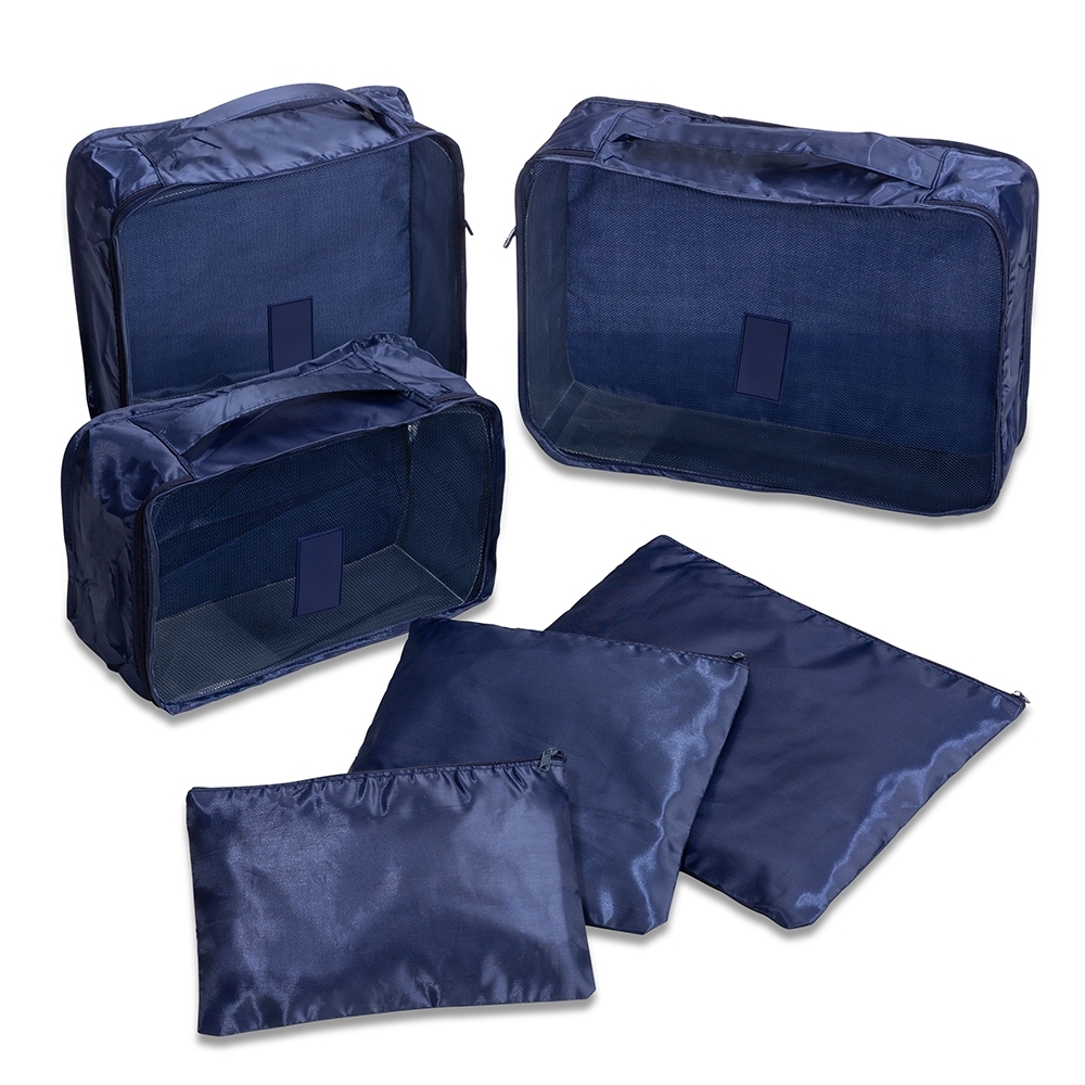 Kit Necessaires 6 Peças — Azul