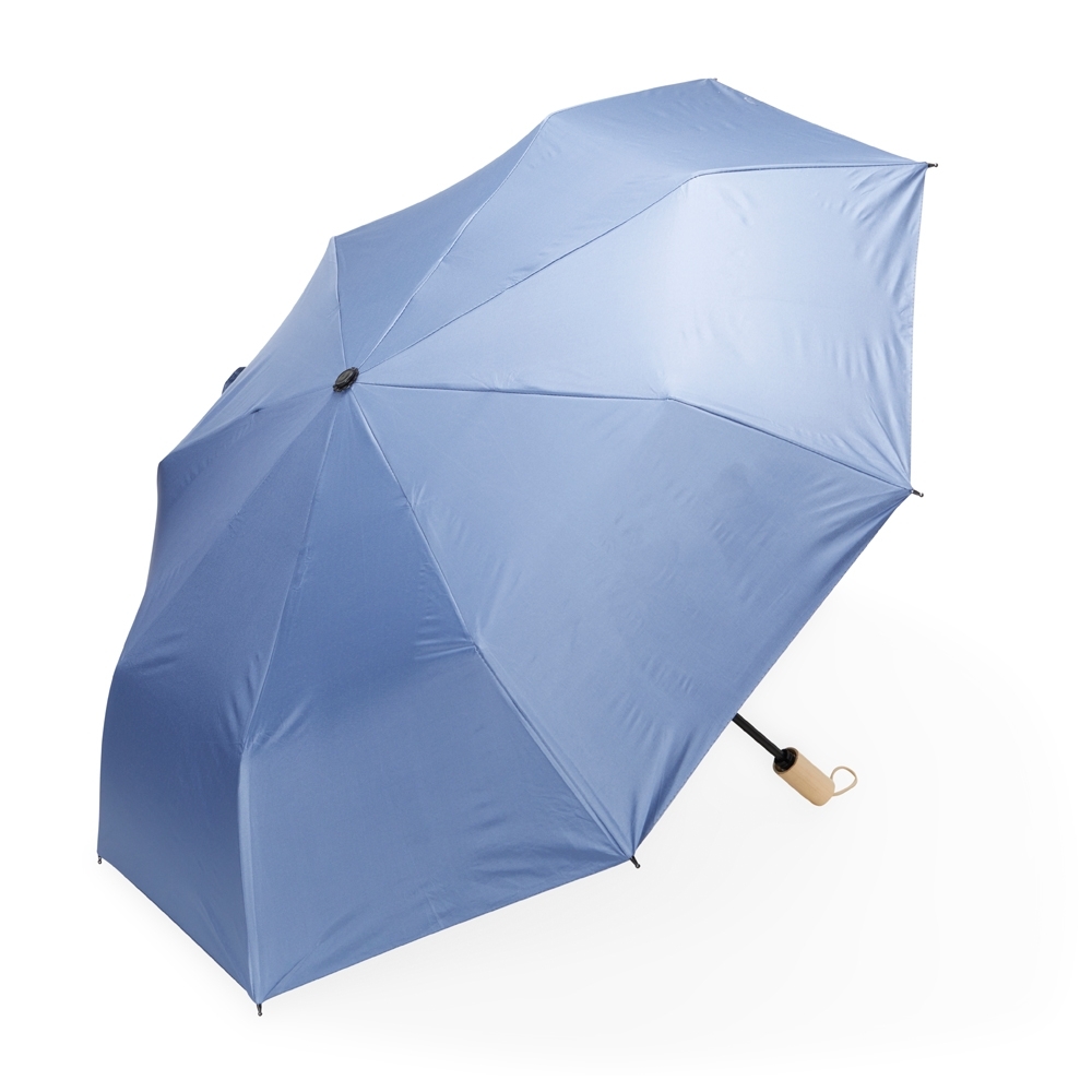 Guarda-chuva Manual com Proteção UV — Azul Claro