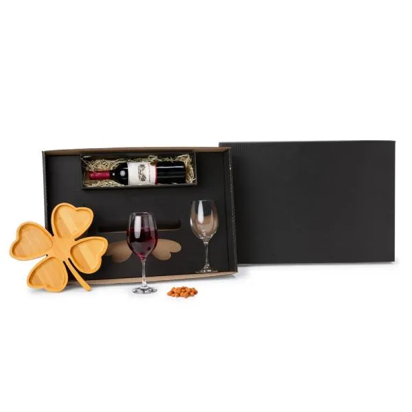 Kit Petisco E Vinho - 3 Pçs - Não Acompanha Garrafa