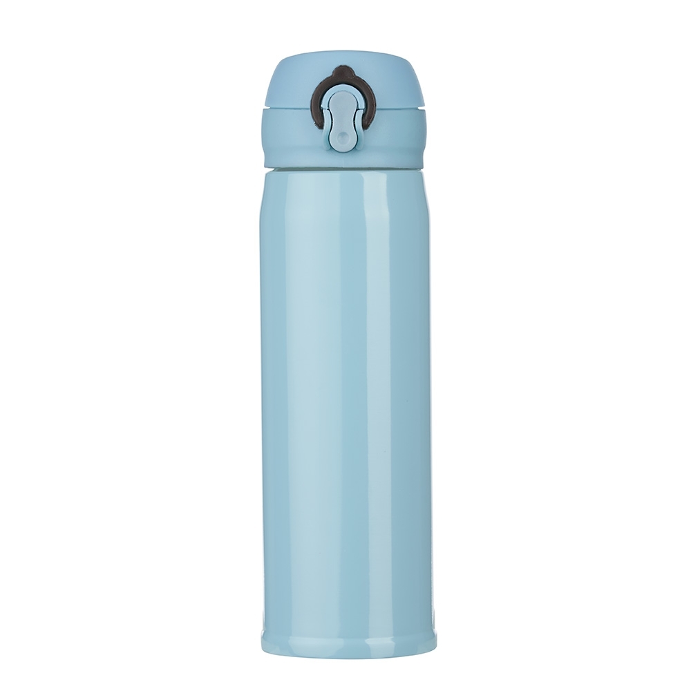 Garrafa Térmica Inox 400ml — Azul Claro