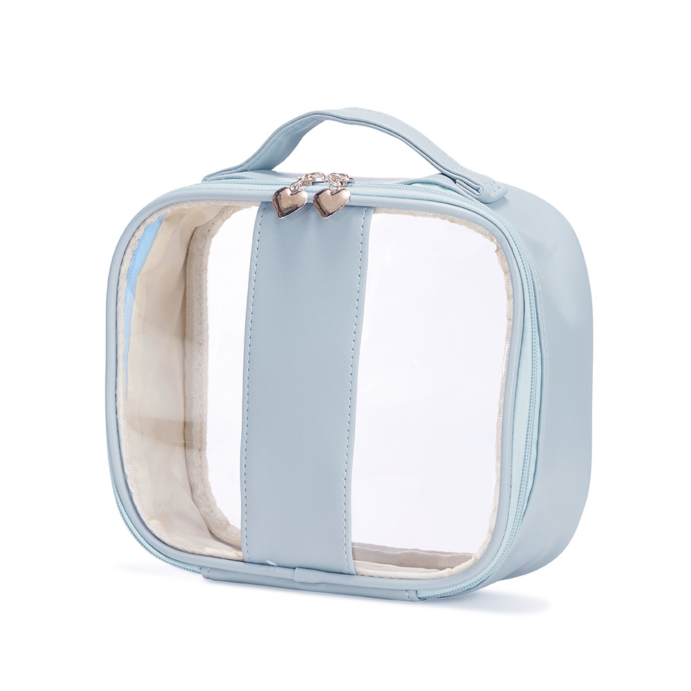 Necessaire PVC Impermeável M — Azul Claro