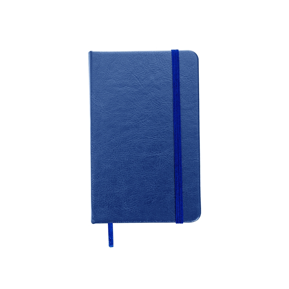Caderneta de Couro Sintético — Azul Royal