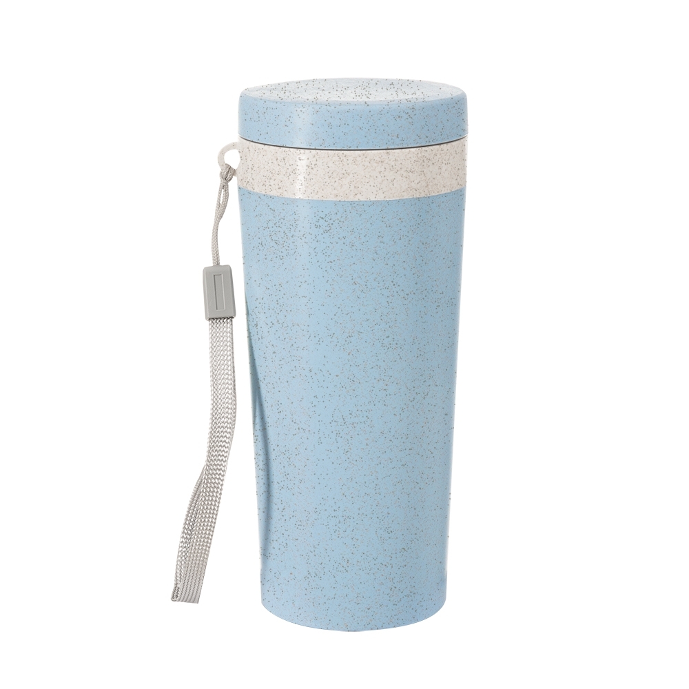 Copo Fibra de Bambu 350ml — Azul