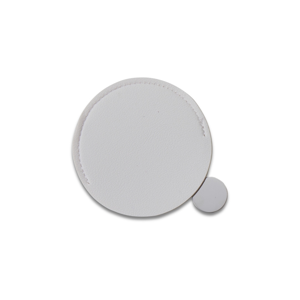 Espelho de Aço Inox Redondo — Branco