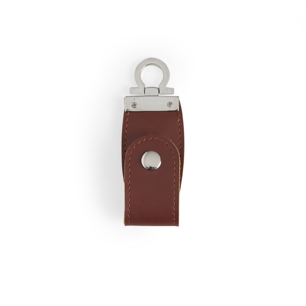 Pen Drive Couro 8GB — marrom