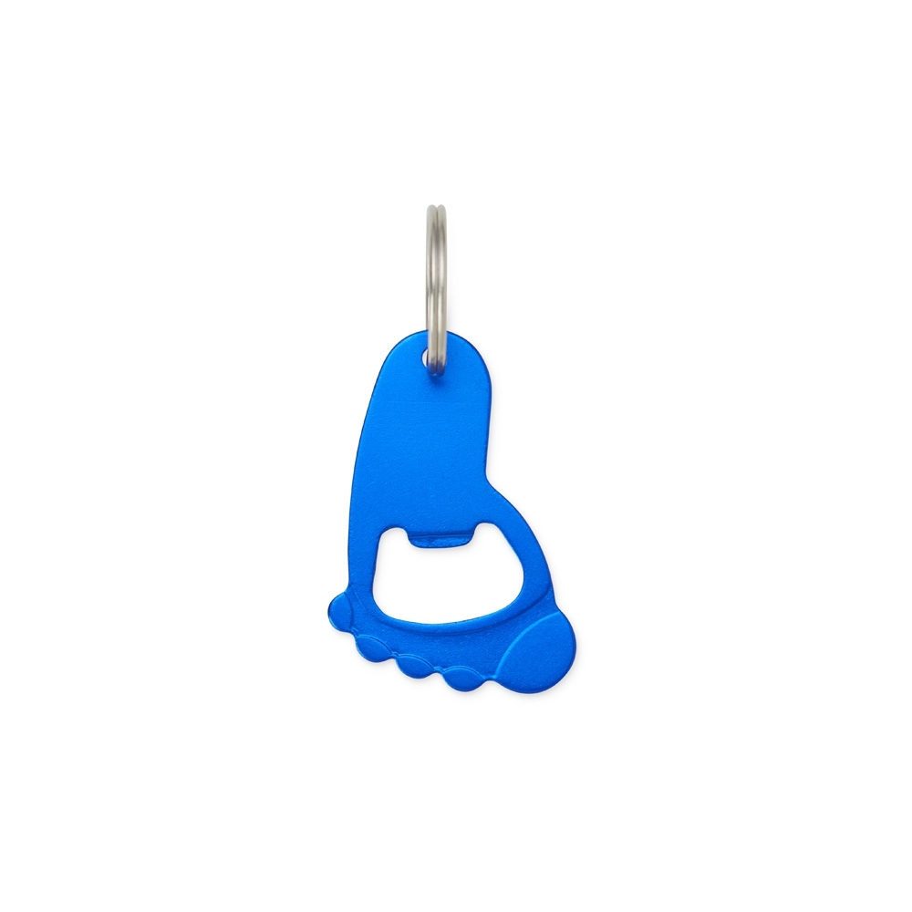 Chaveiro Metal Abridor Pezinho — Azul