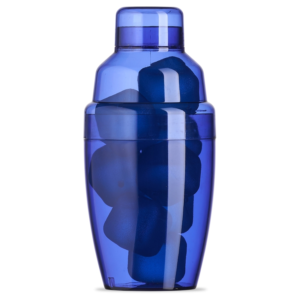 Coqueteleira Plástica com Gelo Ecológico — azul