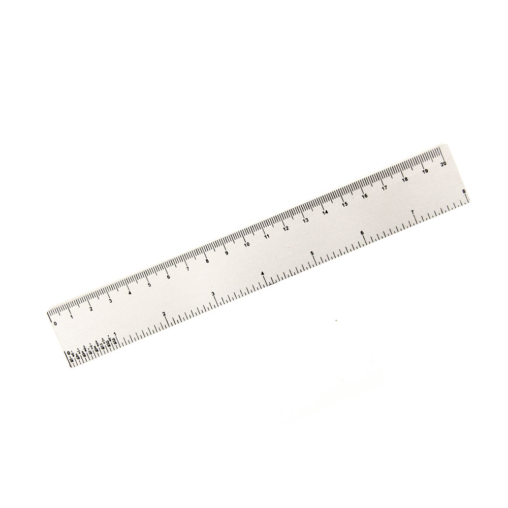 Régua Alumínio 20cm 8 polegadas