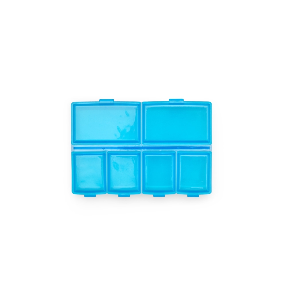 Porta Comprimidos Plástico — azul