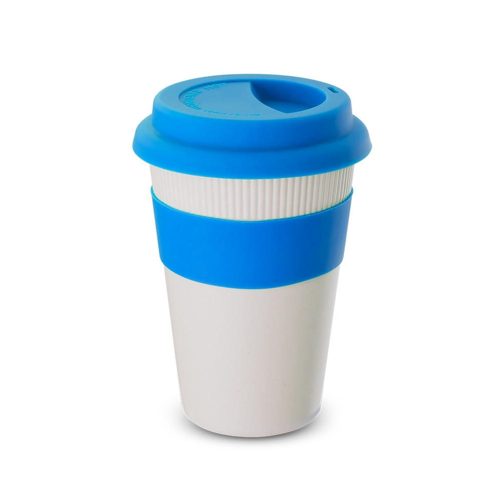 Copo Fibra de Bambu 450ml — Azul