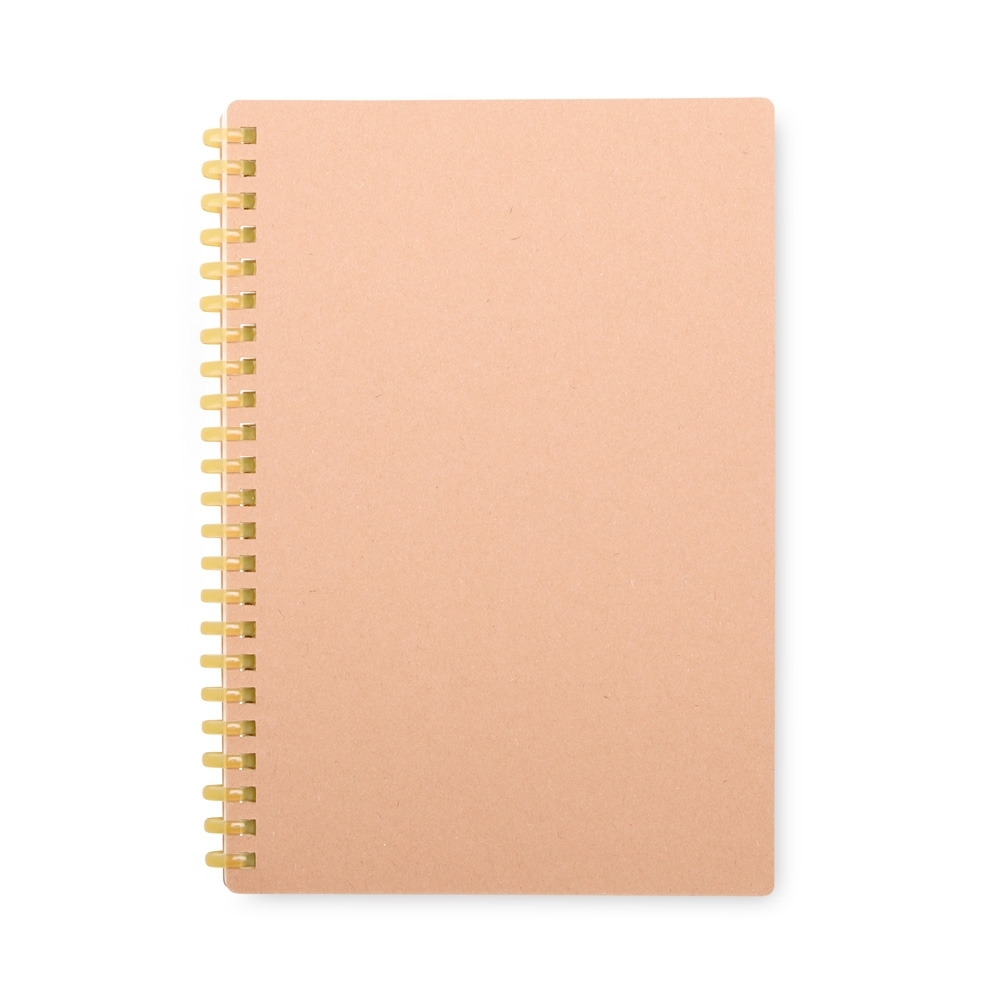 Caderno Kraft — Amarelo