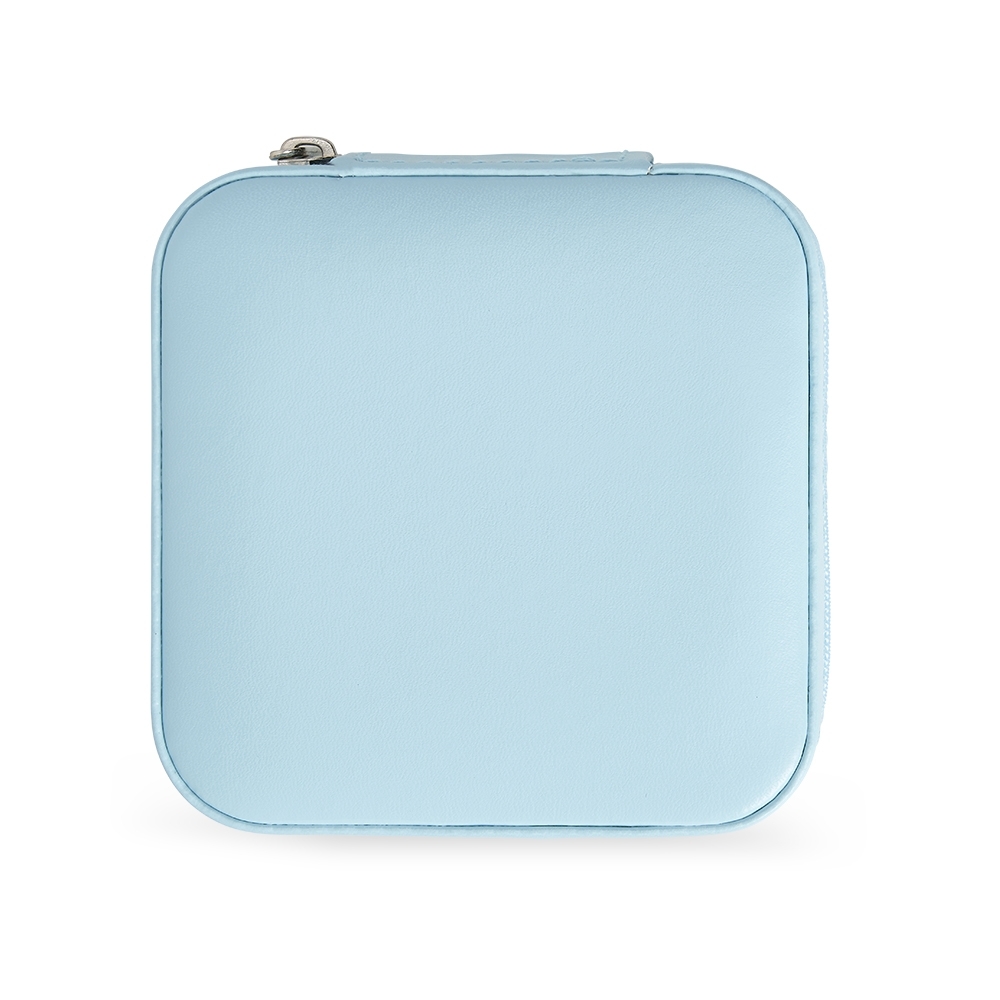 Porta Joias Quadrado — Azul Claro