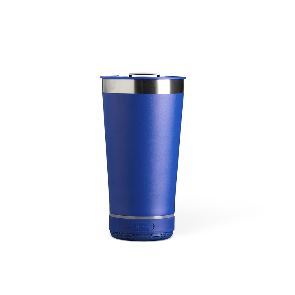 Copo Térmico 400ml com Caixa de Som — Azul