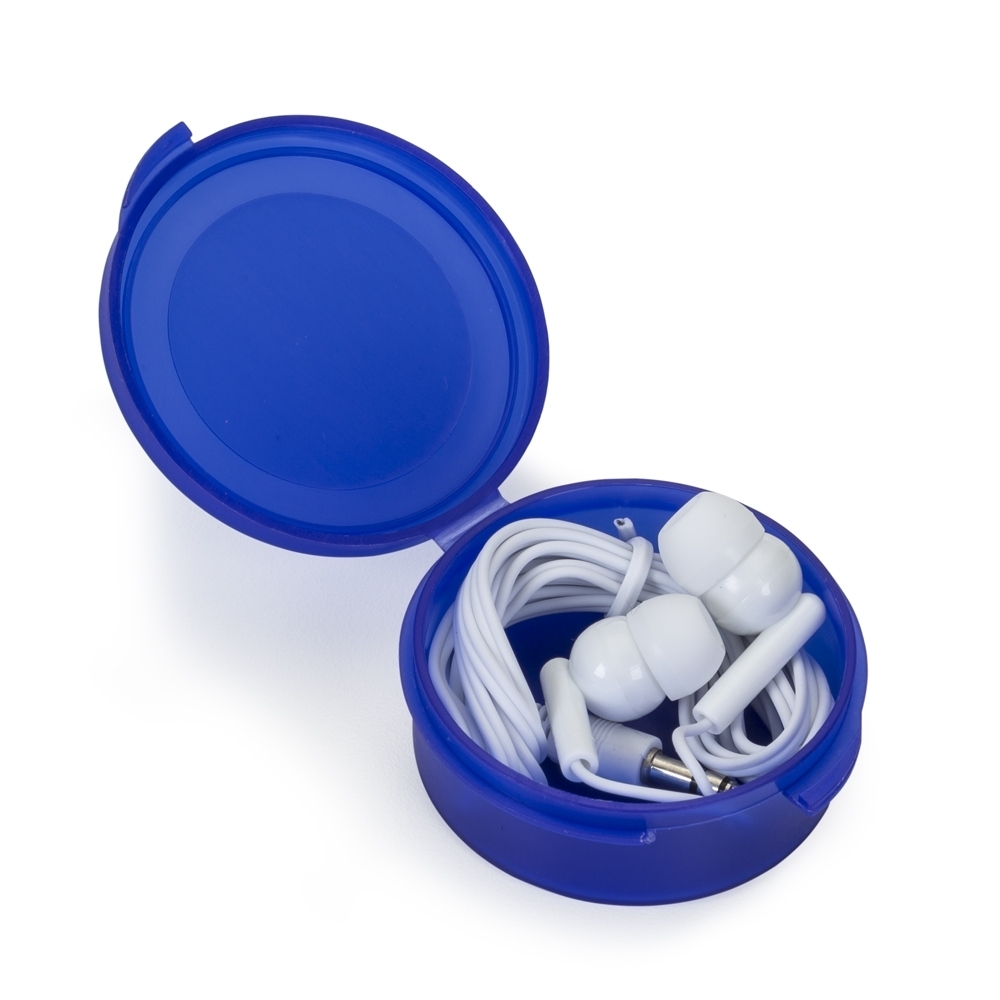 Fone de Ouvido Intra Auricular com Estojo — Azul