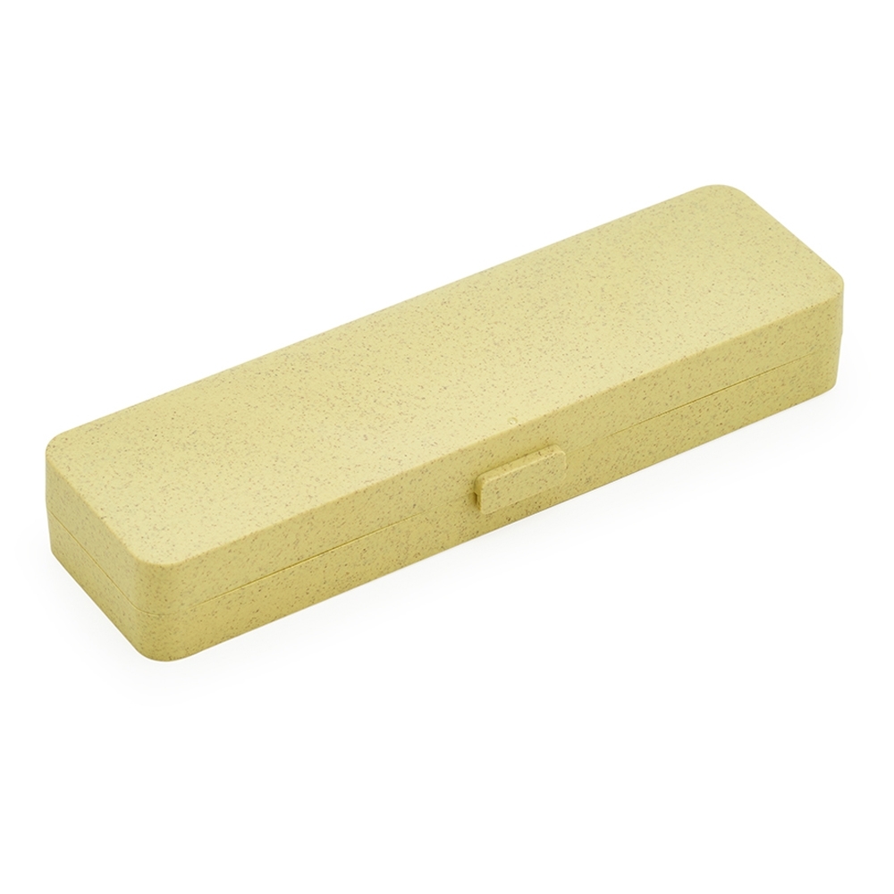 Estojo Fibra de Bambu — Amarelo