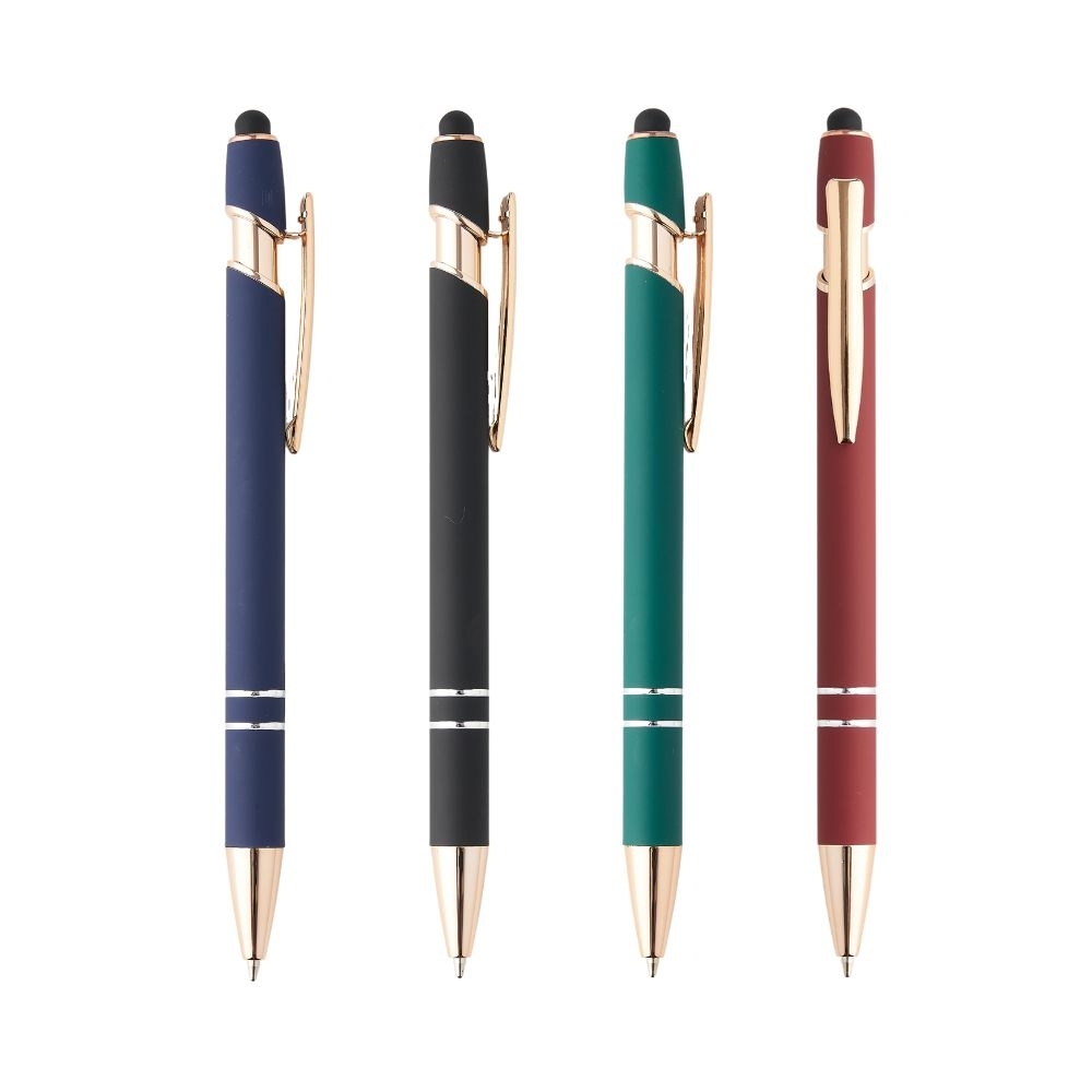 Caneta Metal Touch — Azul Escuro