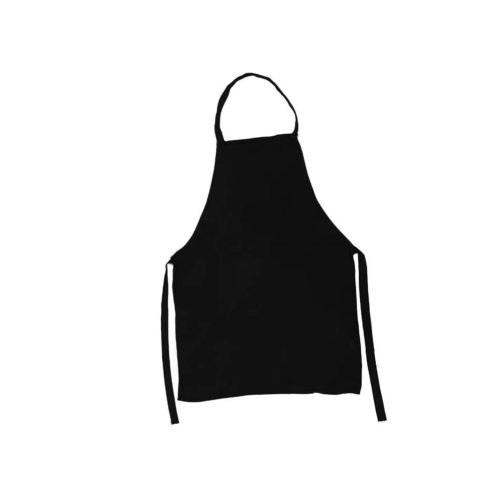 Avental Brim com Bolso — Preto
