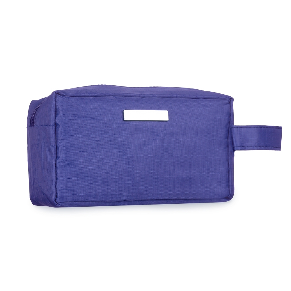 Necessaire PVC Impermeável com Plaquinha — Azul 1
