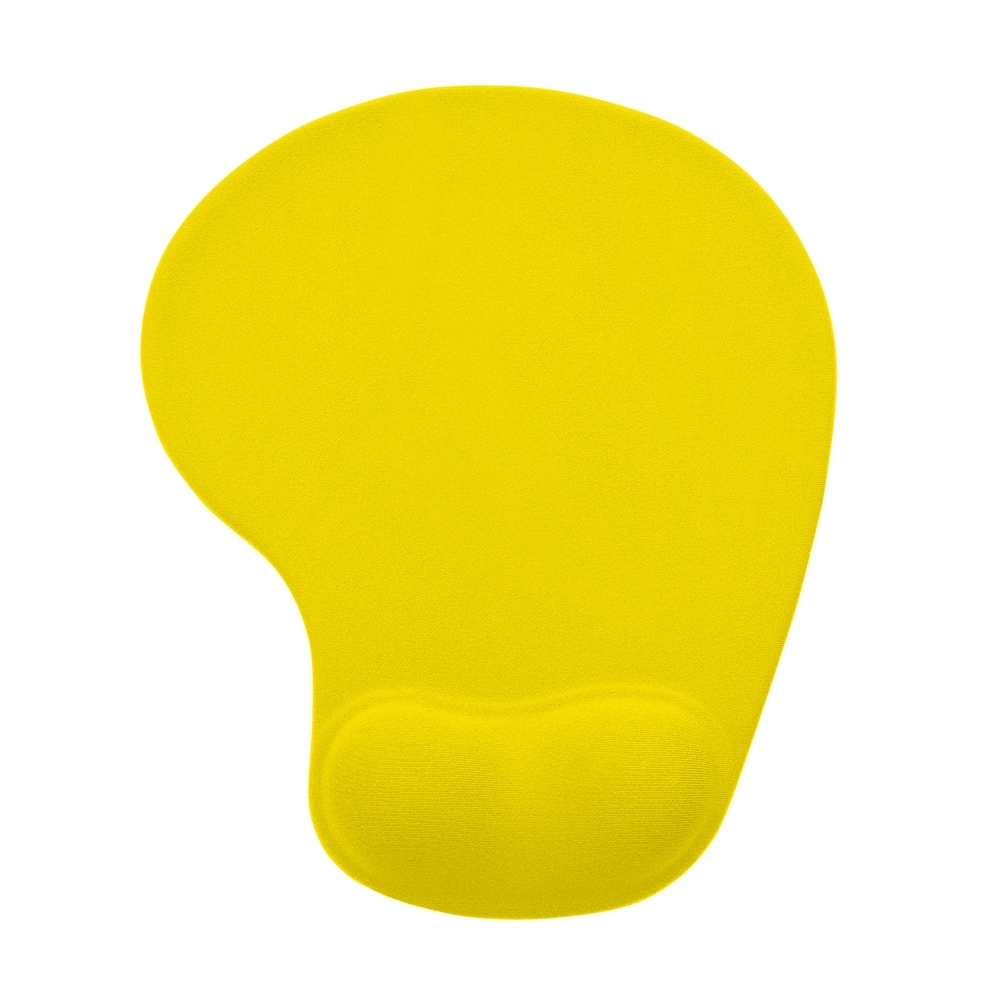 Mouse Pad Ergonômico — Amarelo