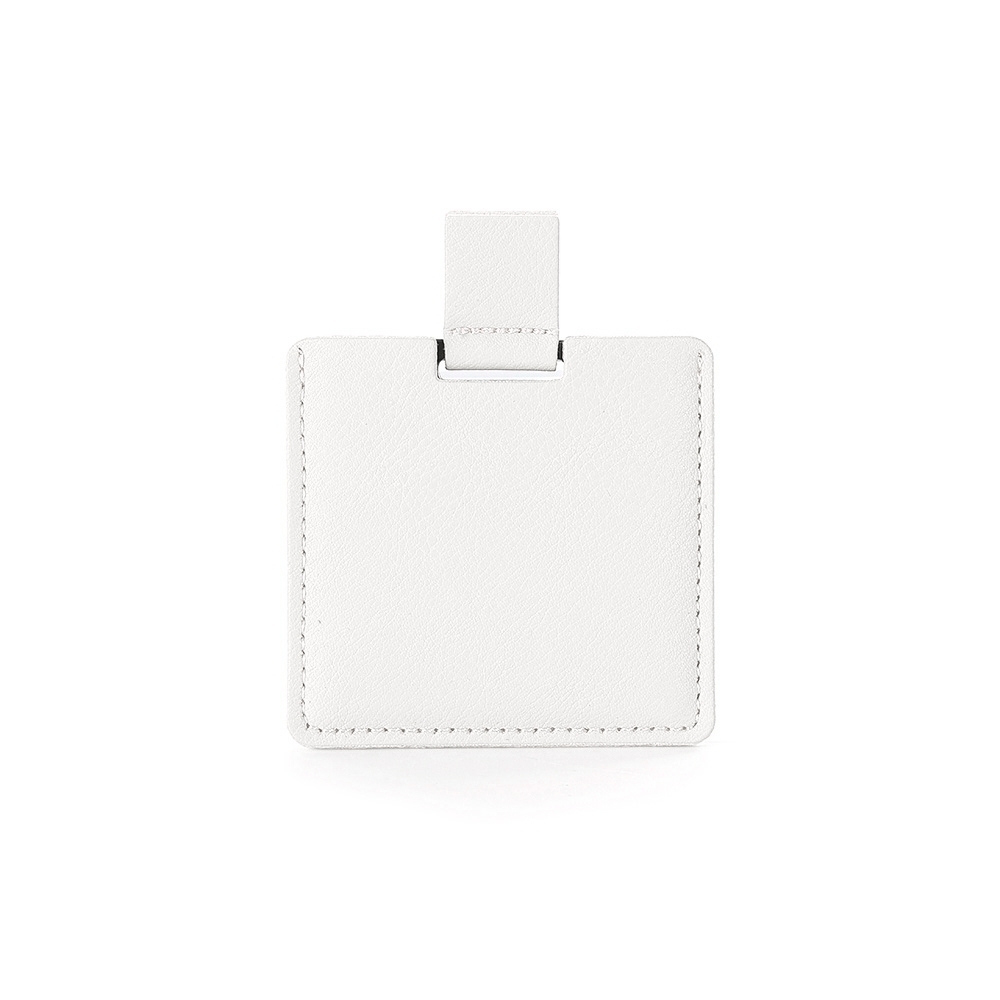 Espelho de Aço Inox Quadrado — Branco