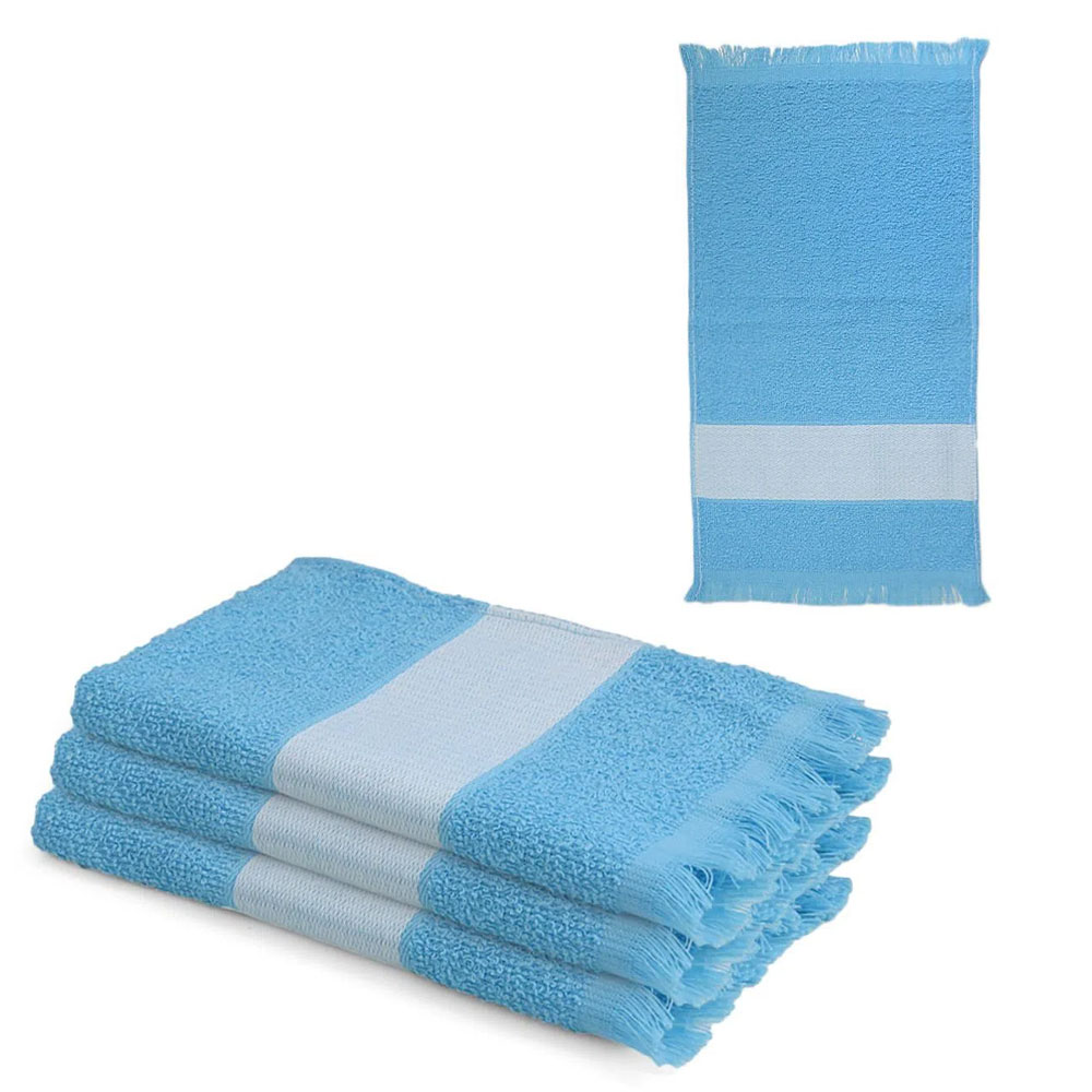 Toalha Lavabinho com Franja — Azul