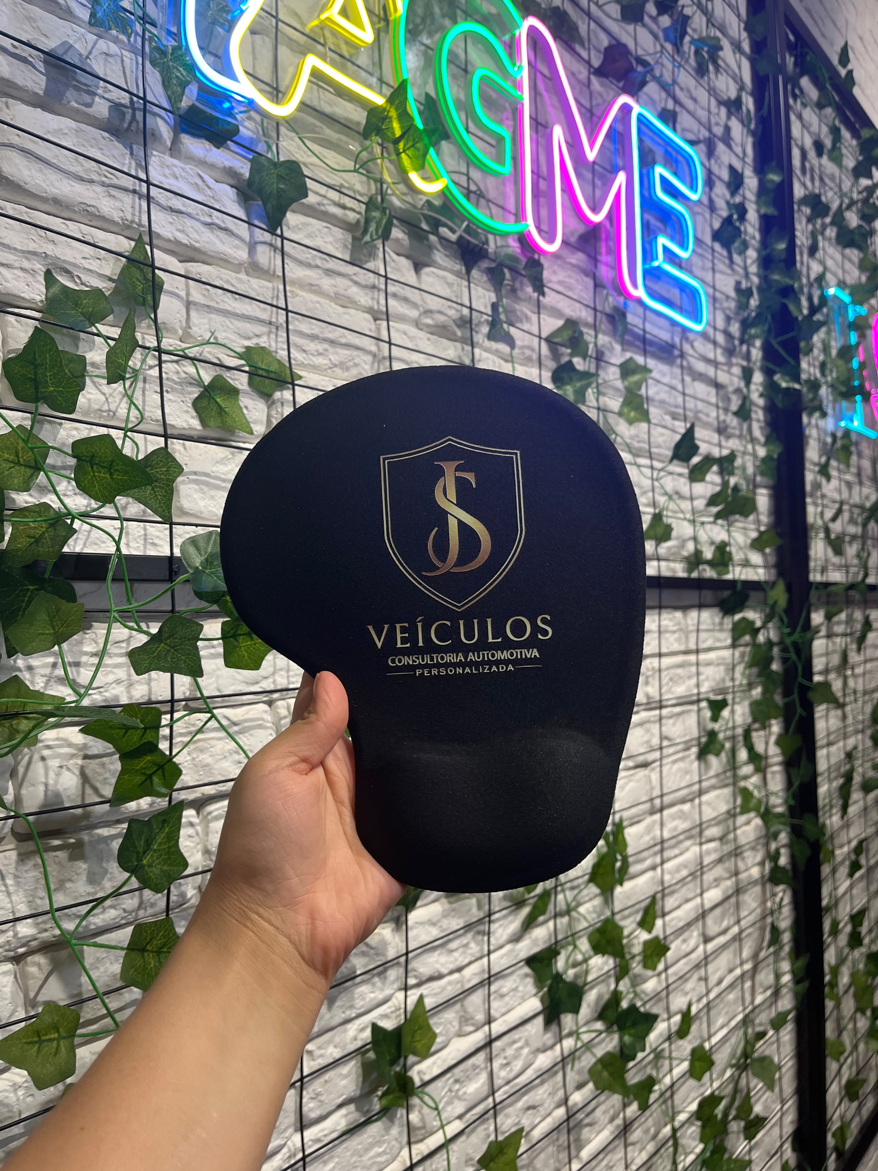 Mouse Pad Ergonômico gravado em DTF Têxtil