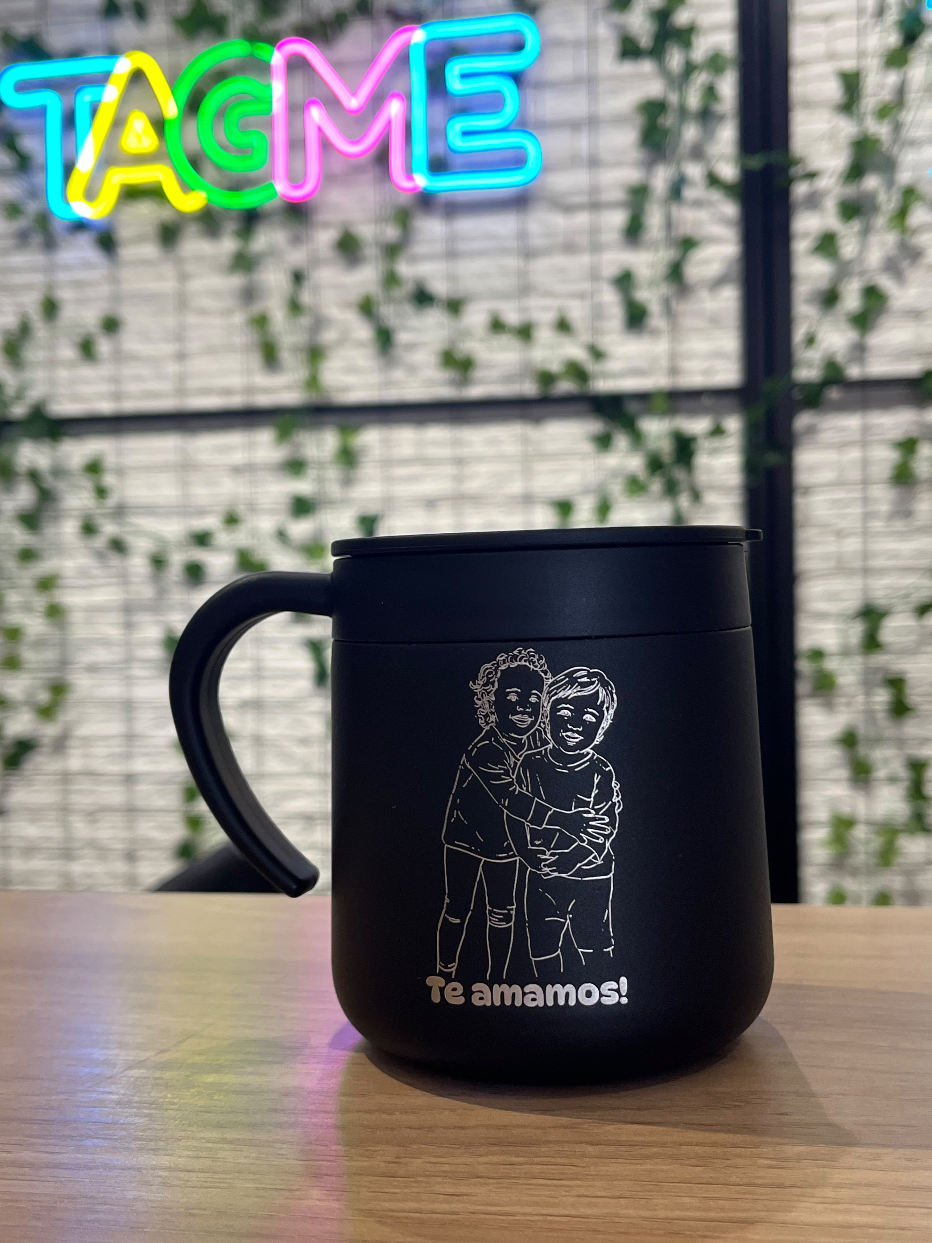 Caneca Térmica Inox 350ml gravado em Fiber Laser
